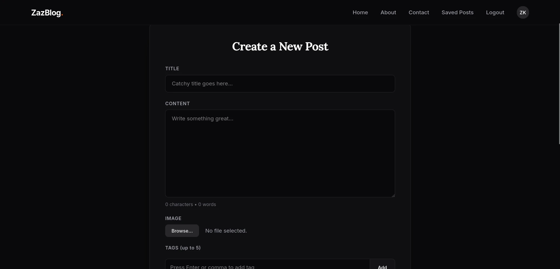 Blog App screenshot 4