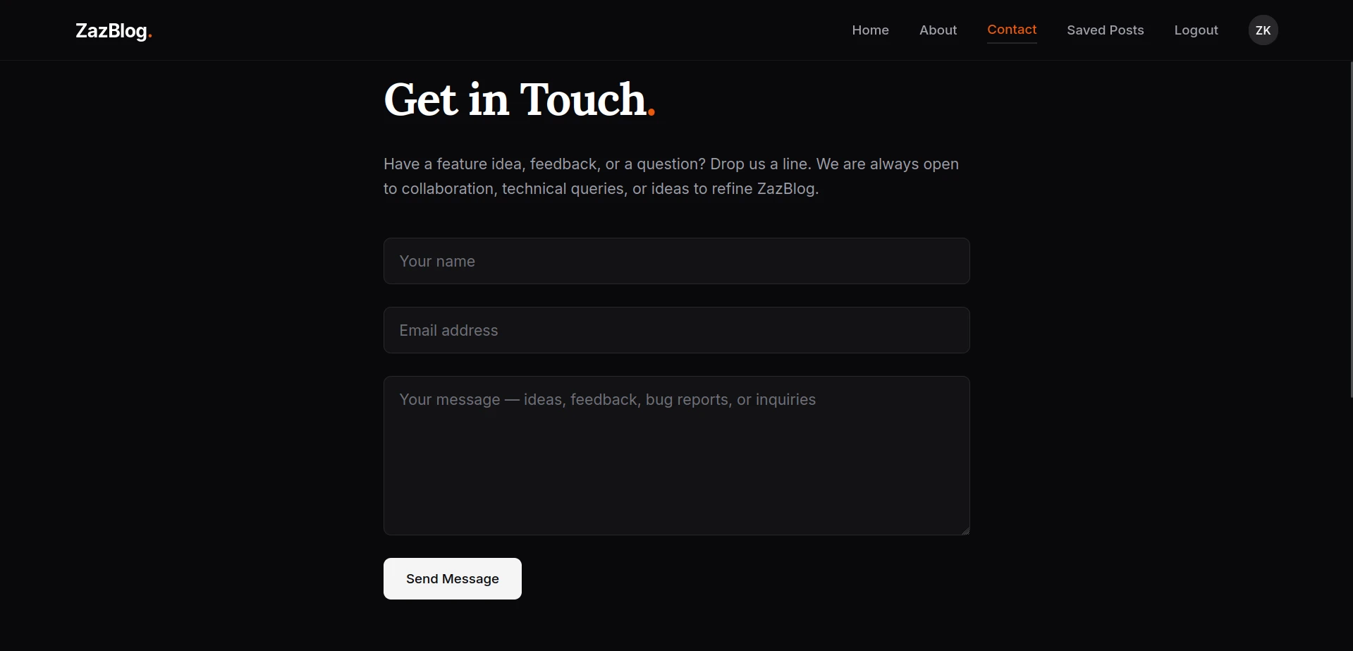 Blog App screenshot 6